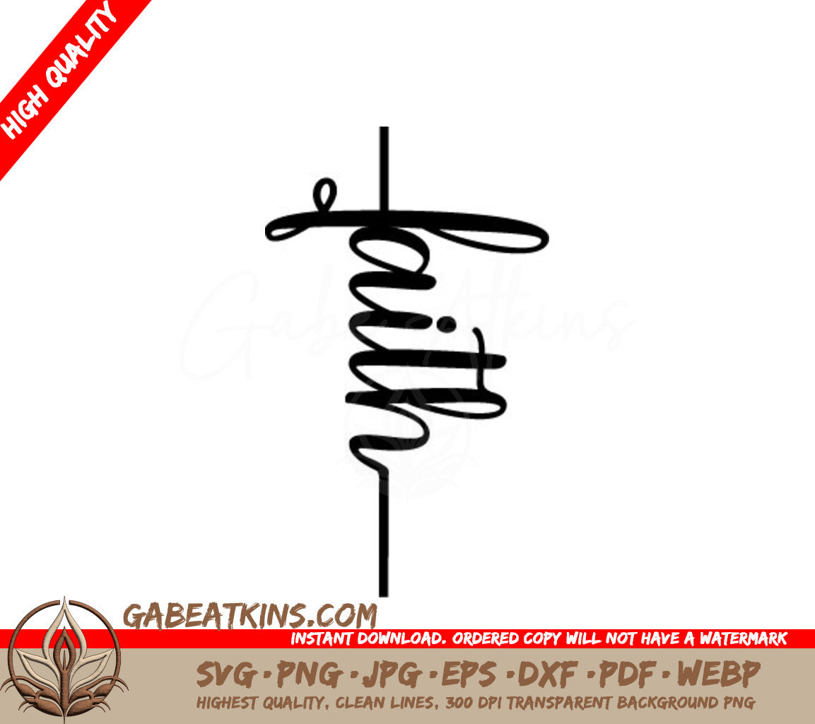 Faith Cross SVG - Christian Design Bundle SVG