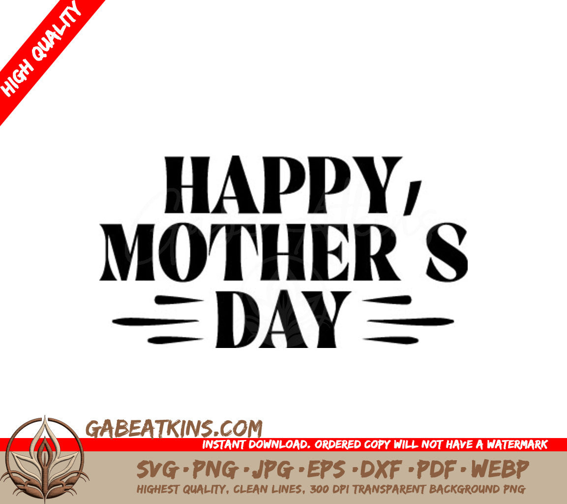 Happy Mothers Day SVG Design - Mothers Day SVG Bundle SVG