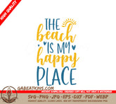 Beach Is My Happy Place SVG Bundle - Summer Vibes & Quotes SVG