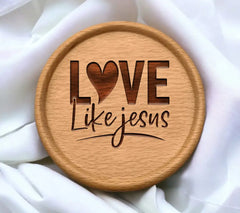 Love Like Jesus Heart SVG Design - Christian Bundle SVG