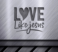 Love Like Jesus Heart SVG Design - Christian Bundle SVG