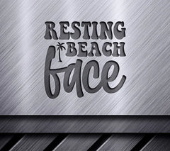 Resting Beach Face SVG with Palm Tree - Summer SVG Bundle SVG