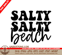 Salty Beach Design SVG - Summer Beach Bundle SVG