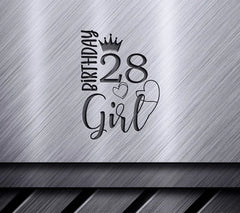 28th Birthday Girl SVG Bundle - 2 Designs SVG