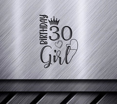 30th Birthday Girl SVG Bundle Crown, Hearts, & More! (9327356) SVG