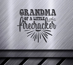 Grandma of a Little Firecracker Red, White & Blue SVG Design SVG