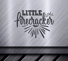 Red, White & Blue Little Firecracker SVG with Fireworks - Memorial Day Design SVG