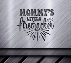 Mommys Little Firecracker Red, White & Blue SVG - Memorial Day Design SVG