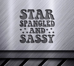 Star Spangled & Sassy Red, White & Blue SVG - Memorial Day Design SVG