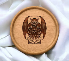 Menacing Gargoyle with Wings SVG - Silhouette SVG