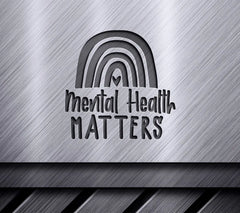 Rainbow Mental Health Matters SVG Design SVG