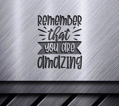 Remember You Are Amazing SVG Poster - Mental Health Design SVG
