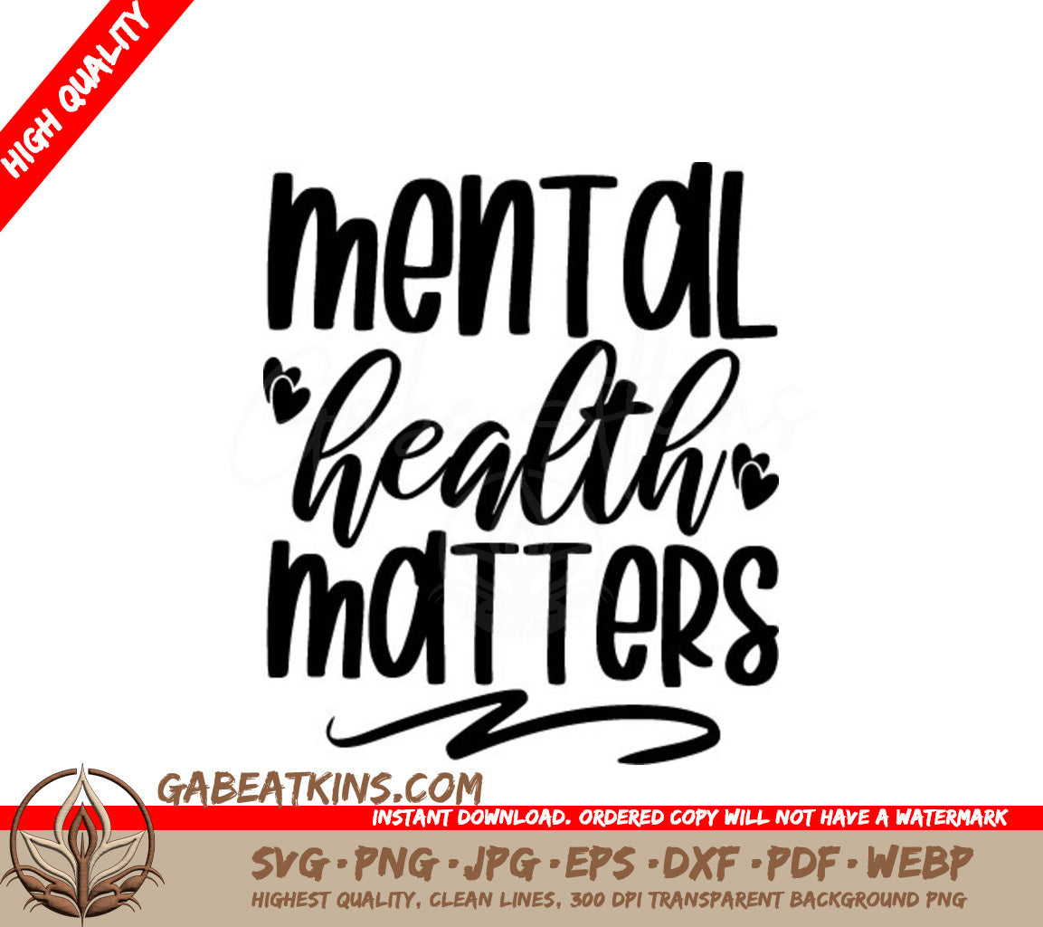 Mental Health Matters SVG Bundle - Signs SVG