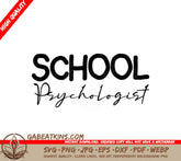 School Psychologist Design SVG - Mental Health Design SVG
