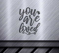 You Are Loved SVG with Hearts & Arrow - Mental Health Design SVG