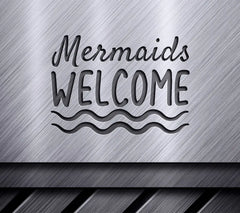 Mermaid Welcome SVG with Waves SVG