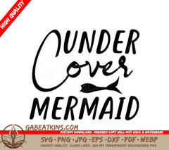 Undercover Mermaid Design SVG SVG