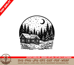 Midnight Timber Escape SVG Product