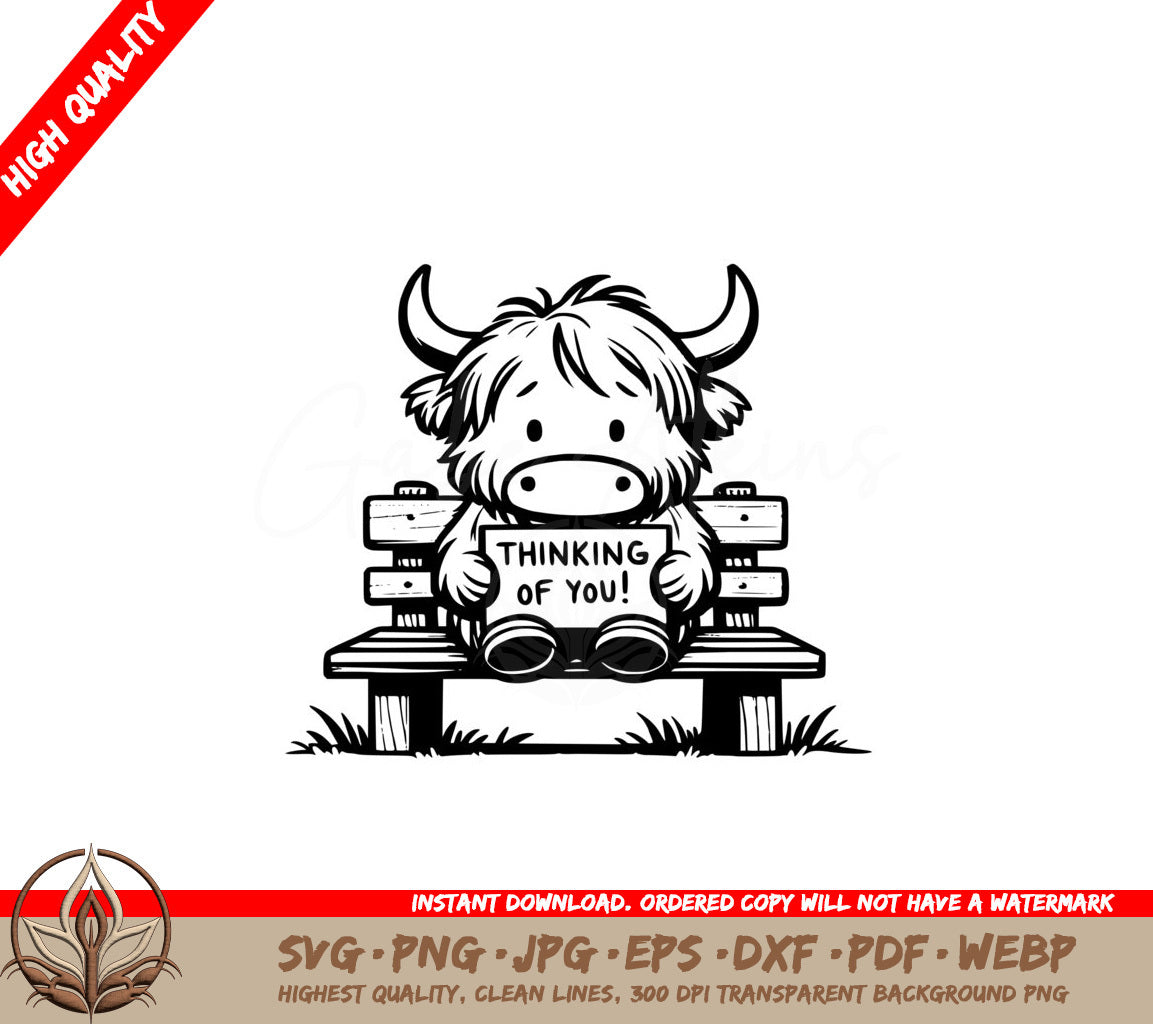 Moo-rific Missing You Cow SVG