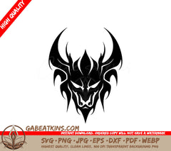 A Black And White Drawing Of A Bulls Head