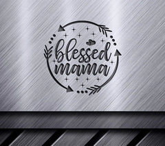 Blessed Mama SVG Design with Arrows & Stars SVG