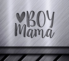 Boy Mama SVG with Heart - Mom Design SVG