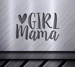 Girl Mama Heart SVG - Mom Design SVG