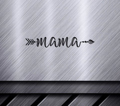 Mama Fishbone Silhouette SVG - Mom Design SVG