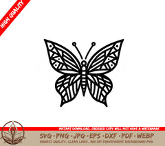 Mosaic Winged Beauty SVG - Digital product file, multiple formats
