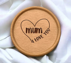 Heart Mum I Love You SVG - Mothers Day Design SVG