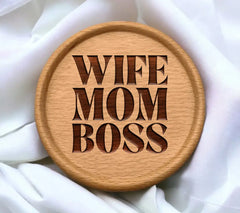 Wife Mom Boss SVG - Design Design SVG