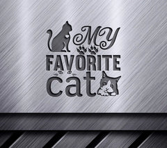 My Favorite Cat SVG Design SVG