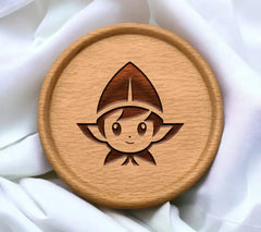 Elven Person with Hat - SVG Illustration SVG