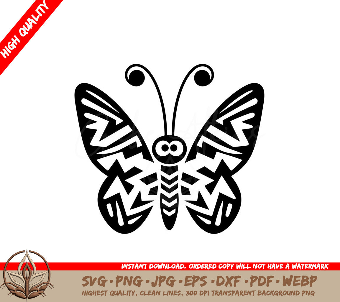 Mystic Butterfly Eyes Digital Art SVG