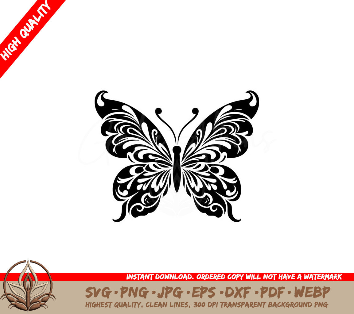 Mystical Butterfly Art SVG