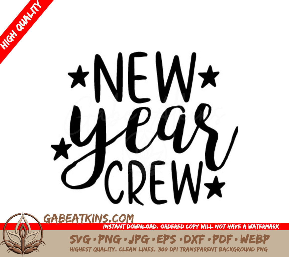 New Year Crew SVG - Design SVG