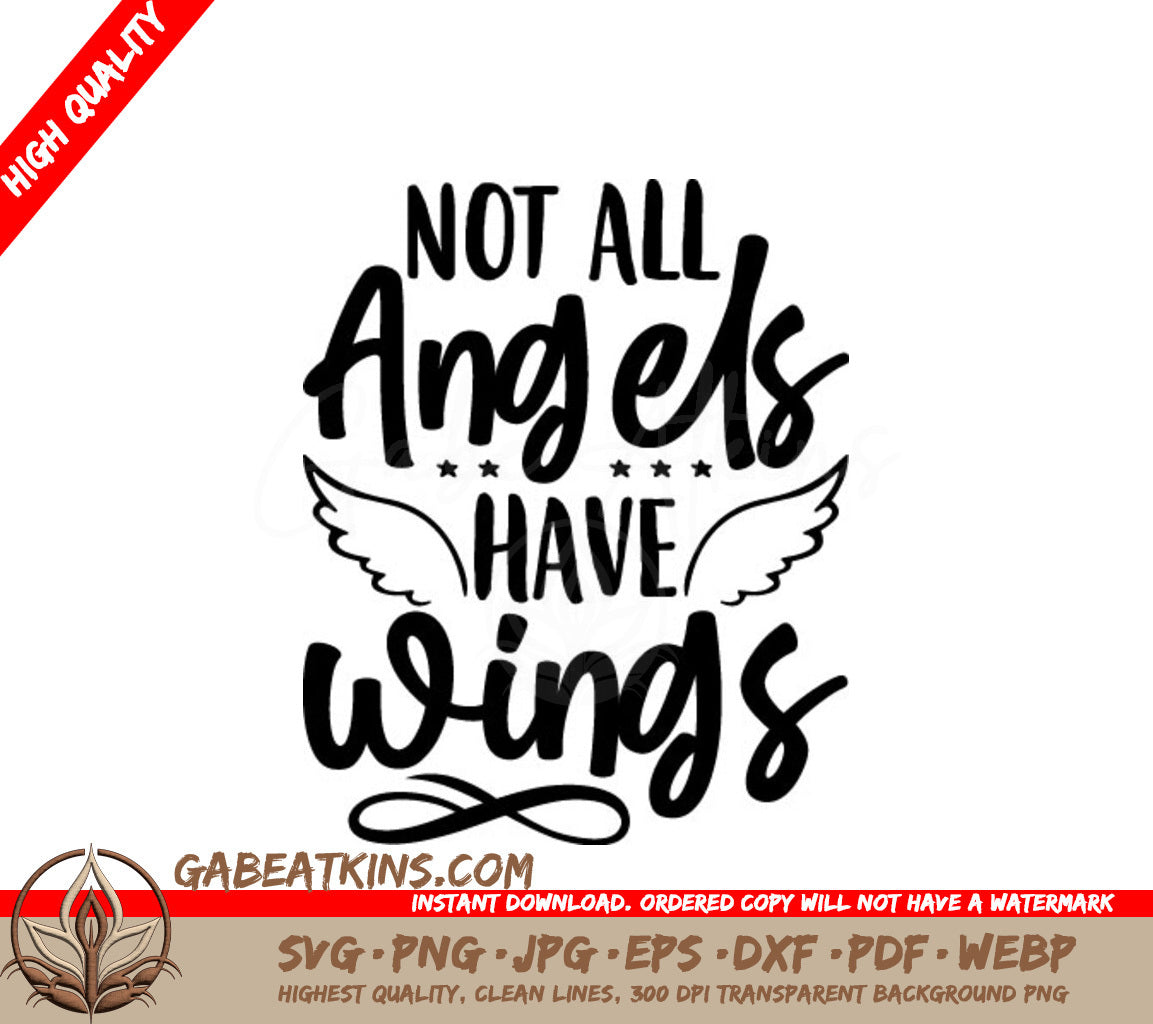 Nurse Angel SVG Not All Angels Have Wings SVG