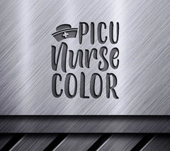 Nurse Hat SVG - PICU Nurse Design Design SVG
