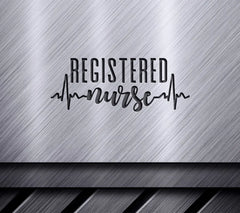 Registered Nurse Heartbeat Design SVG SVG