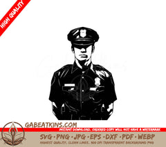 A Police Officer SVG - Officer on Duty SVG