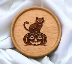 Halloween Black Cat & Pumpkin SVG Bundle Owl, Cat, & More Animals SVG