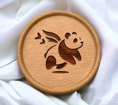 Panda with Wings SVG - Silhouette Design Design SVG