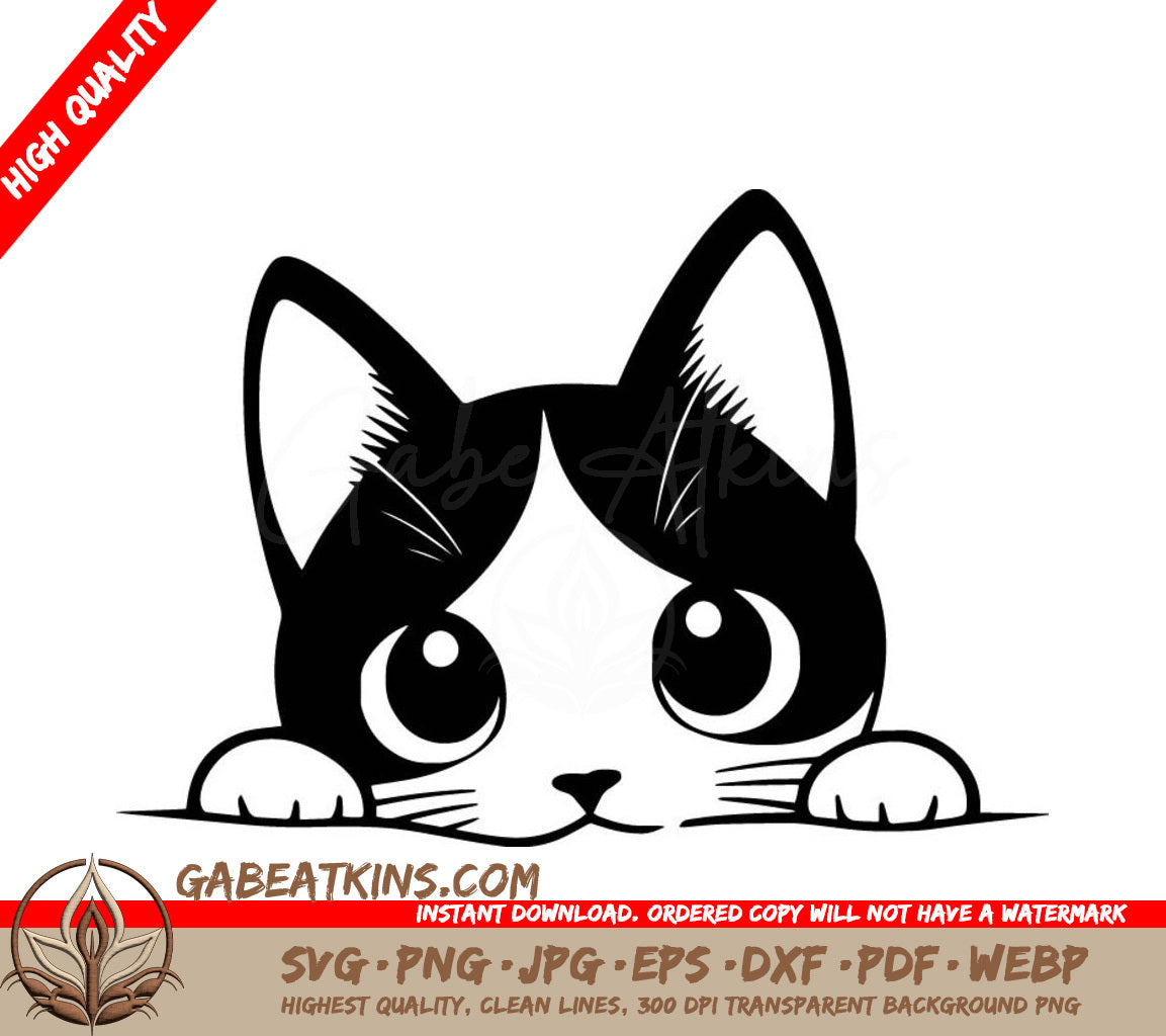 A Cats Face SVG - Paws and Whiskers Watch SVG