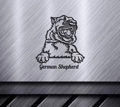 Peeking German Shepherd SVG SVG