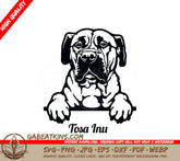 Tosa Inu Peeking Dog SVG SVG
