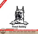 French Bulldog Peeking SVG Set SVG