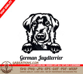 Jagdterrier Peeking Dogs SVG SVG