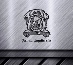 Jagdterrier Peeking Dogs SVG SVG