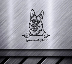 German Shepherd Peeking Dog SVG SVG