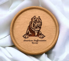 Peeking American Staffordshire Terrier SVG SVG